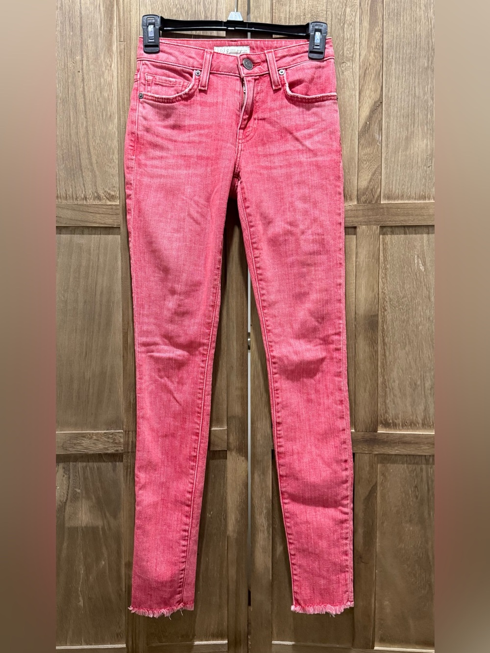Women's Joie Washed Red/Pink Skinny Jeans - Stretch Denim